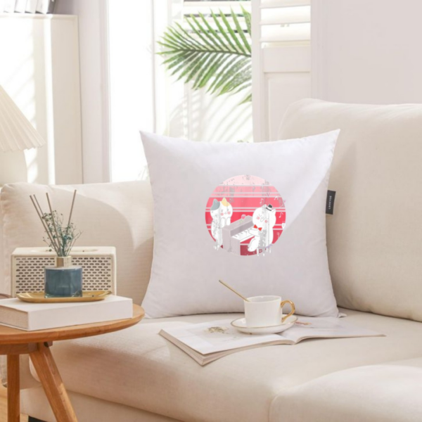 Cat Piano Player Pianist Kitty Cute Animal Lover Piano Pillows - Image 4