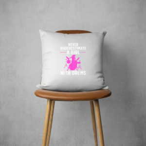 Funny Drummer Design For Women Girls Kids Drums Player Lover Pillows
