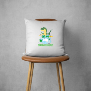 Funny T Rex Percussion Drummersaurus Drummer Boys Gift Drums Pillows