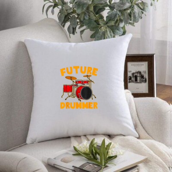 Future Drummer Inspirational Percussionist Rockstar Musician Pillows - Image 3